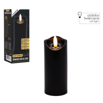 Chomik Свеча Led Черная 5 X 12,5 См, LED9339 - Home Club