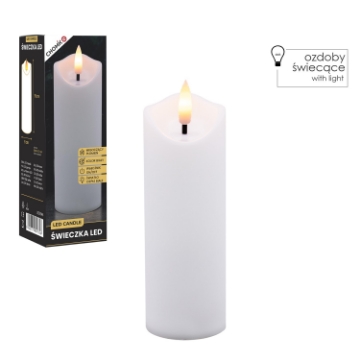 Chomik Свеча Led Белая 5 X 15 См, LED9346 - Home Club