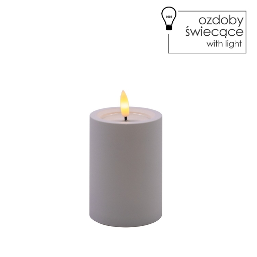 Chomik Свеча Led Белая 7 X 10 См, LED9384 - Home Club