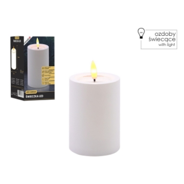 Chomik Свеча Led Белая 7 X 10 См, LED9384 - Home Club