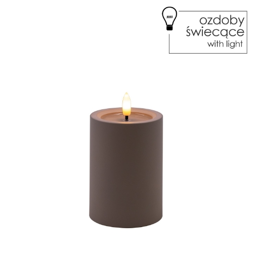 Chomik Свічка Led Сіра 7 X 10 См, LED9391 - Home Club