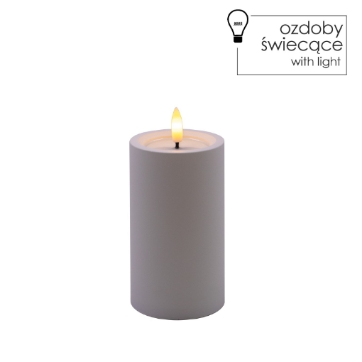 Chomik Свеча Led Белый 7 X 12,5 См, LED9407 - Home Club