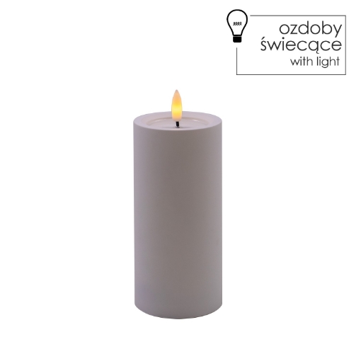 Chomik Свічка Led Біла 7 X 15 См, LED9421 - Home Club