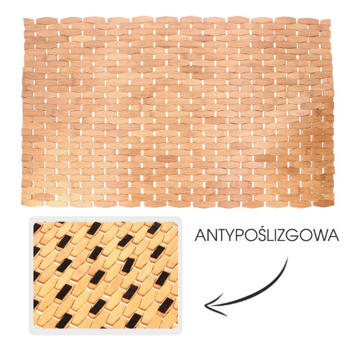 Chomik Бамбуковый Коврик Для Ванной «Grenada» 50 x 70 См, TIS3418 - Home Club