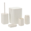 Chomik Квадратный набор для ванной комнаты, 5 элементов, белый, OKY4403 - Home Club