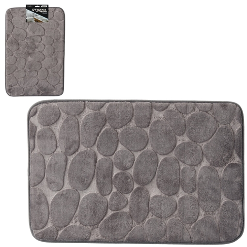 Chomik Баняковый Коврик Из Микрофибры, Противоскользящий, 40 X 60 См, Серый, COZ2312 - Home Club