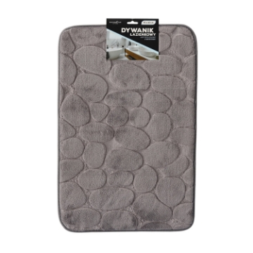 Chomik Баняковый Коврик Из Микрофибры, Противоскользящий, 40 X 60 См, Серый, COZ2312 - Home Club