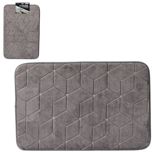 Chomik Баняковый Коврик Из Микрофибры, Противоскользящий, 40 X 60 См, Серый, COZ2329 - Home Club