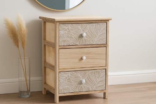 Chomik Комода С 3 Ящиками Luiza 40 x 29 x 58 Cm, PHO2664 - Home Club