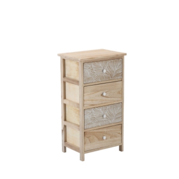 Chomik КОМОДА З 4 ЯЩИКАМИ LUIZA 40 x 29 x 73 CM, PHO2671 - Home Club