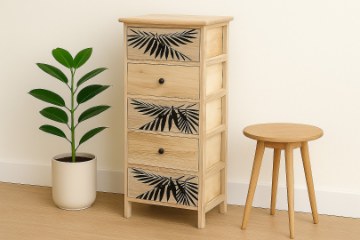 Chomik Комода С 5 Ящиками Zofia 40 x 29 x 90 См, PHO2718 - Home Club