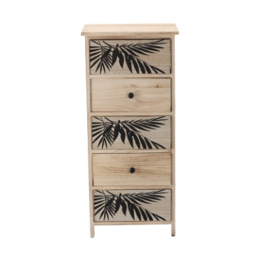 Chomik КОМОДА З 5 ЯЩИКАМИ ZOFIA 40 x 29 x 90 СМ, PHO2718 - Home Club