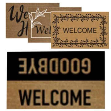 Chomik Полотенце из Пвх + кокос «Welcome» 40x60, TAM5468 - Home Club