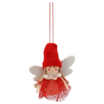 Chomik Набор из 4 елочных украшений - ангелы в шапках, TIA0133 - Home Club