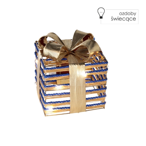 Chomik Рождественское Украшение - Подарок С Благородным Бантом 15 См Led, PRE1222 - Home Club