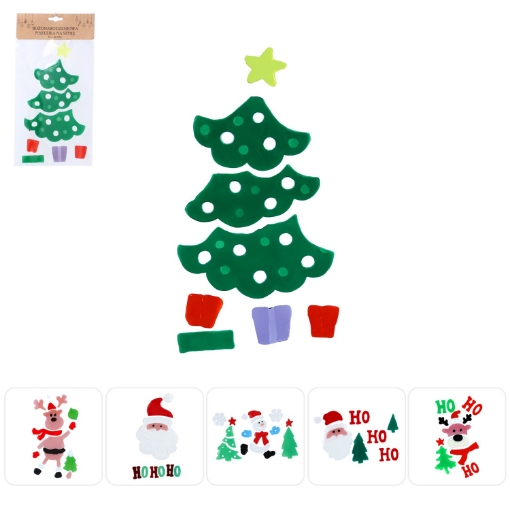 Chomik Рождественская Наклейка На Стекло 15 x 30 См, Набор Из 6 Дизайнов, LEJ1924 - Home Club