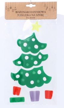 Chomik Рождественская Наклейка На Стекло 15 x 30 См, Набор Из 6 Дизайнов, LEJ1924 - Home Club