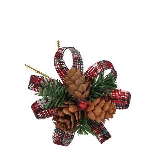 Chomik Набор из 3 рождественских украшений - елочные шары с шишками, 10 см, 2 дизайна, WAD6004 - Home Club