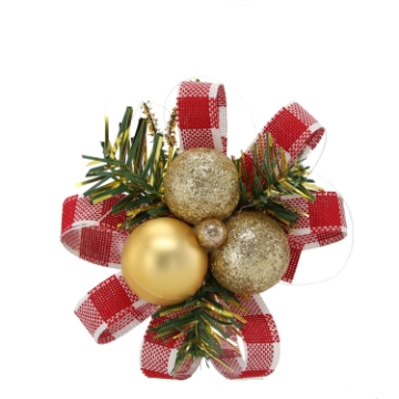 Chomik Набор из 3 рождественских украшений - елочные шары с шишками, 10 см, 2 дизайна, WAD6004 - Home Club
