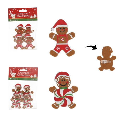 Chomik Кпл. 4 Пірники З Кліпсами, Різні Взори, 4,5 x 6,5 См, SUN8464 - Home Club