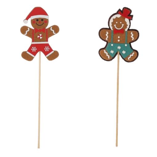 Chomik Рождественское Украшение - Печенье На Пике, Ассортимент Узоров, 6 x 7,5 См, SUN8501 - Home Club