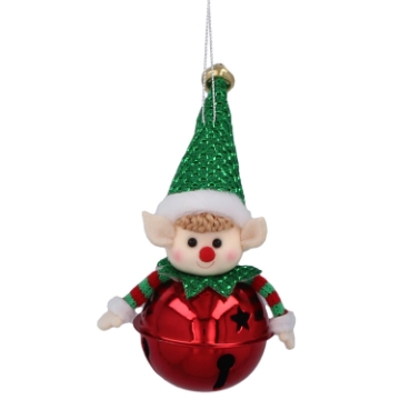 Chomik Елочная игрушка - колокольчик эльф, различные дизайны, 5 x 12 см, SUN8525 - Home Club