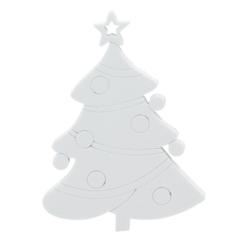 Chomik Набор из 6 рождественских украшений размером 10 см для подвешивания «Сделай сам» с 6 красками и кистью, набор из 6 дизайнов., DIY8969 - Home Club