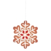 Chomik Kpl. 18 Дерев'Яних Прикрас Різдво. Для Підвішування Бронзовий Мікс 3 Взори Сніжинки, DIY9003 - Home Club, зображення 3