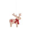 Chomik Набор из 18 деревянных рождественских украшений для подвешивания, 2 вида оленей., DIY9010 - Home Club, изображение 3