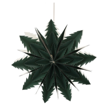 Chomik Декоративная звезда из бумаги, 50 см, зеленая, двухслойная, AIP9119 - Home Club