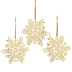 Chomik Кпл. 3 Ялинкові Прикраси - Сніжинка Золота 8 x 8 См, SUN0764 - Home Club, зображення 4