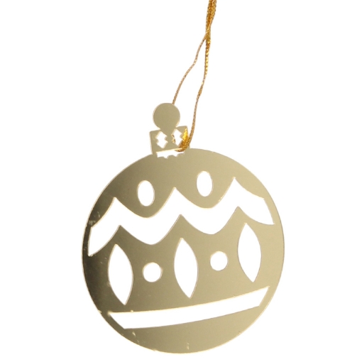 Chomik Кпл. 3 Ялинкові Прикраси - Золота Гірлянда 8 x 6 См, SUN0788 - Home Club