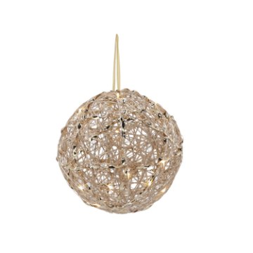 Chomik Праздничное Украшение - Шар Led 20 См, Шампанское Золото, HIL6215 - Home Club