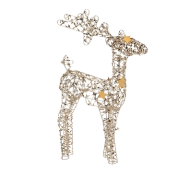 Chomik Праздничное Украшение - Светодиодный Сельдец 50 См, Шампанское Золото, HIL6260 - Home Club