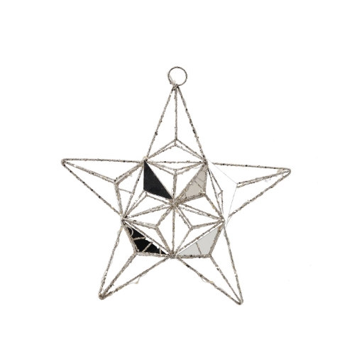 Chomik Праздничное Украшение - Геометрическая Звезда Со Светодиодами, 30 См, HIL6291 - Home Club