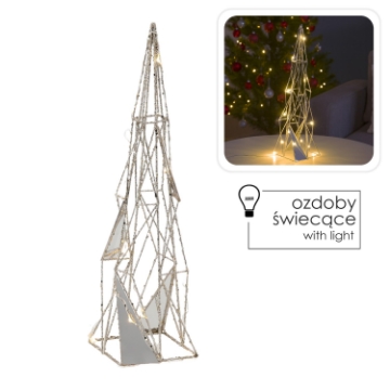 Chomik Праздничное Украшение - Новогодняя Елка Светодиодная 40 См Геометрическая, HIL6307 - Home Club