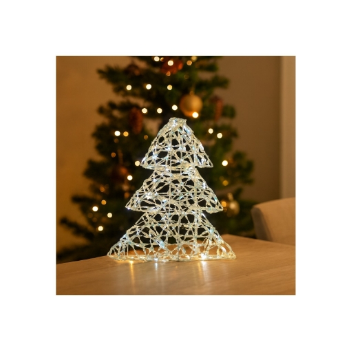 Chomik Праздничное Украшение - Светодиодная Елка 30 См, Мерцающая, HIL6352 - Home Club