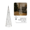 Chomik Праздничное Украшение - Конусная Светодиодная Елка 40 См Серебряная, HIL6369 - Home Club
