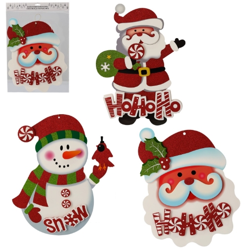 Chomik Рождественские бумажные украшения для подвешивания, различные дизайны, LAR7496 - Home Club