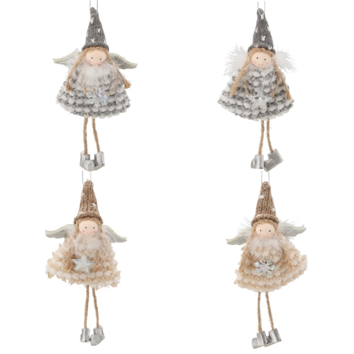 Chomik Украшение Рождественское. Подвеска «Ангел» 8 X 19 См, Различные Дизайны, SUN0592 - Home Club