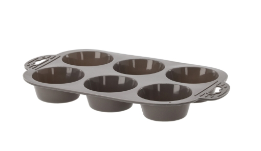 Chomik Силиконовая форма для маффинов, 6 штук, OKY0573 - Home Club