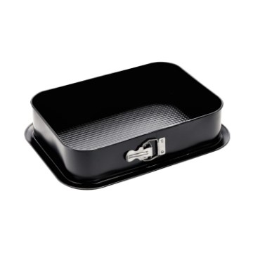Chomik Тортова Форма З Фактурованим Поверхнею 34X24 См З Захисним Покриттям Non-Stick Чорна, SNB2286 - Home Club