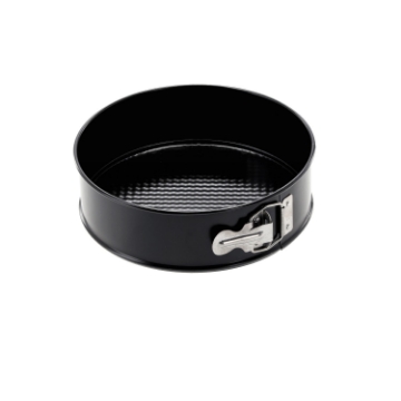 Chomik Тортовая форма с текстурированной поверхностью, диаметр 21 см, с антипригарным покрытием, черного цвета., SNB0374 - Home Club