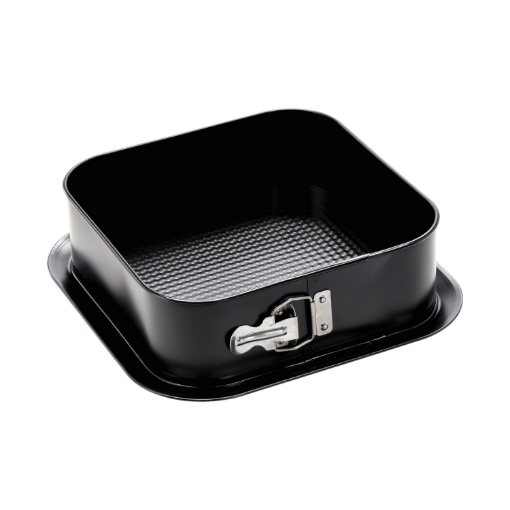 Chomik Тортовая форма с текстурированной поверхностью, 24х24 см, с антипригарным покрытием, квадратная, черная, SNB0442 - Home Club