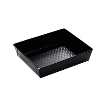 Chomik Фактурована Листова Металія 28X23,5X6Cm З Захисним Покриттям Non-Stick Чорна, SNB0909 - Home Club
