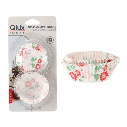 Chomik 80 бумажных формочек 65 мм для кексов и маффинов, LUXL-171 - Home Club