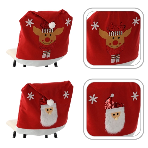 Chomik Рождественский чехол на стулья, различные дизайны, LAR7458 - Home Club