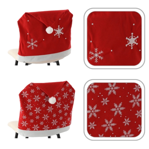 Chomik Рождественский Чехол Для Стулья - Снежинки, Различные Узоры, LAR7465 - Home Club