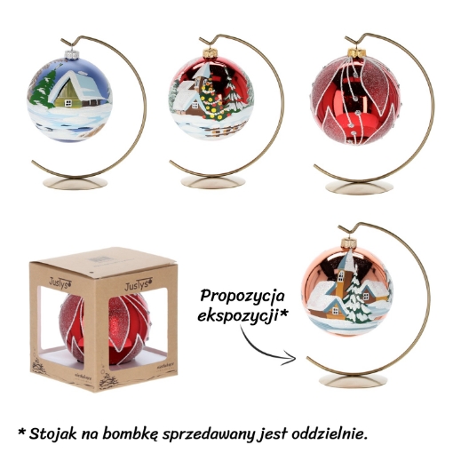 Chomik Праздничная Шарика 100 Мм С Декорациями, JU2198 - Home Club