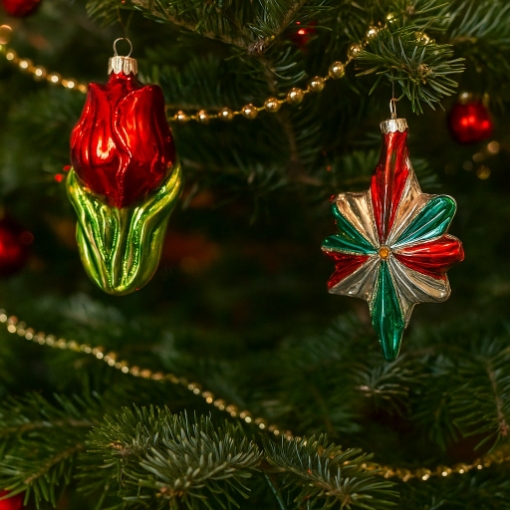 Chomik Стеклянная Шарика - Роза 5,2 x 5,2 x 10,2 См, BOZ5670 - Home Club